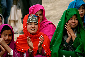 Traditional Hazara girls from Bamyan, Afghanistan. Photo credit: Muzafar Ali Traditional Hazara girls from Bamyan, Afghanistan. Photo credit: Muzafar Ali