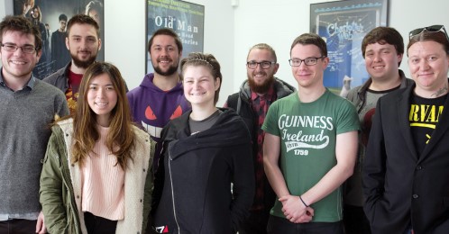 Nine UniSA media Arts students in their first day at Rising Sun Pictures