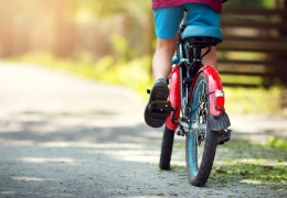 Riding to school