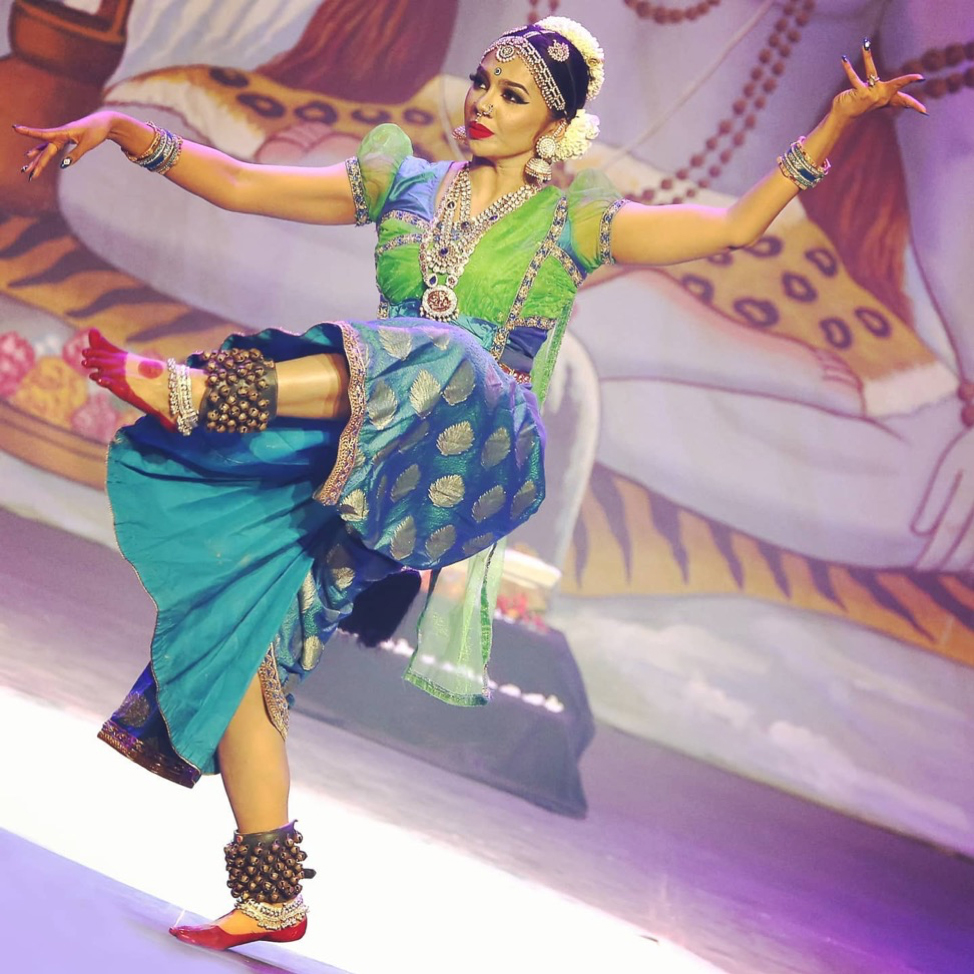 Kamini on stage in ‘Dancing With Shiva’ 