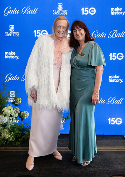 Liz and donor Pamela Wall