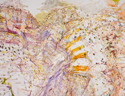 JR Walker, Glass Gorge Walking, 2021, archival oil on polyester, 198 x 258 cm, image courtesy Utopia Art Sydney