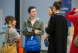 Students at UniSA open day