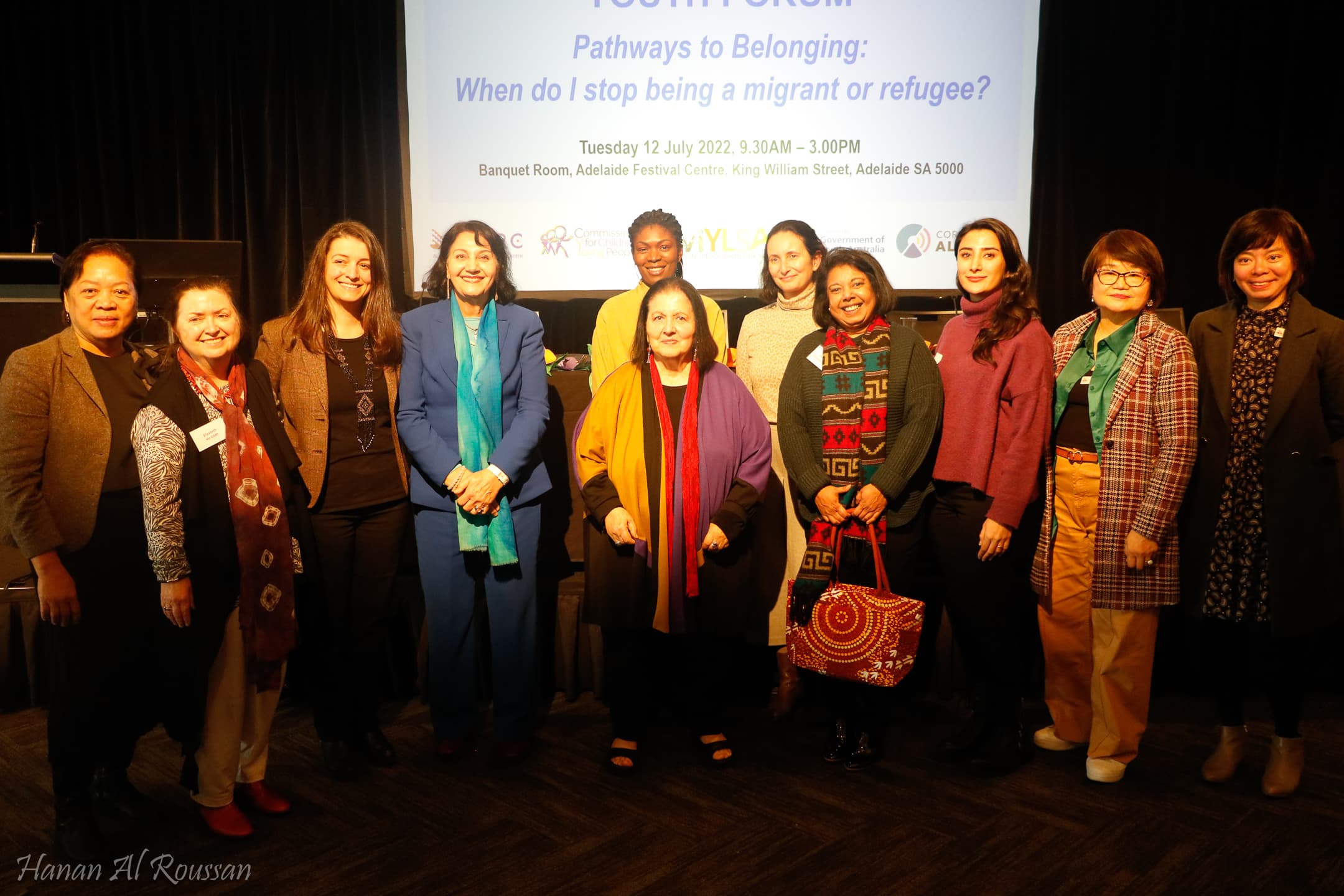  Prof. Tahereh Ziaian and her UniSA team with Australian industry partners from the Australian Migrant Resource Centre (AMRC).