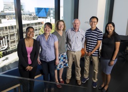 Prof John Hayball and the UniSA research team who have worked to develop a new vaccine platform