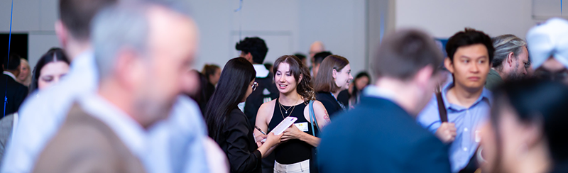 Action photo from the April 2023 Industry to Student Networking Event
