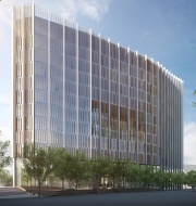 Artist's impression of the new health innovation building and science gallery