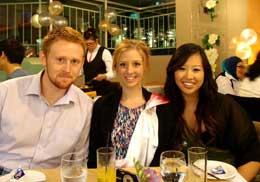 UniSA student Jake Richardson (pictured left) on a study tour to Malaysia in February this year.