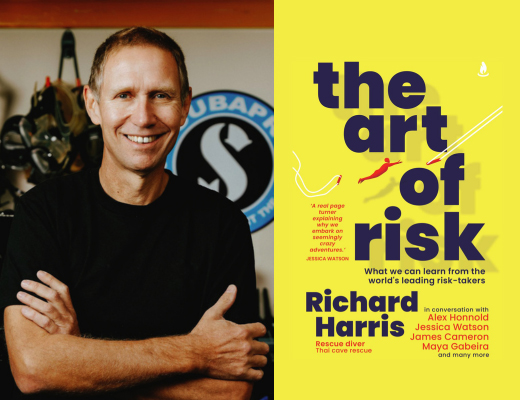 Richard Harris, text overlay the art of risk, what we can learn from the world's leading risk-takers