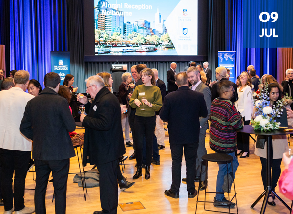 Alumni gathered at a joint alumni event in Melbourne