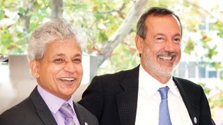 Professors Angel Lopez and Sharad Kumar
