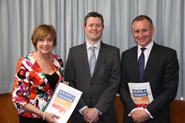 Education Minister Jennifer Rankine, Vice Chancellor Professor David Lloyd and Premier Jay Weatherill 