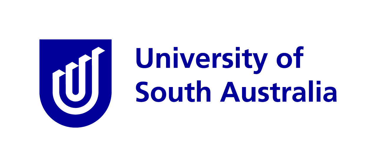 UniSA logo, blue