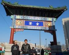Alex and Lachlan in China