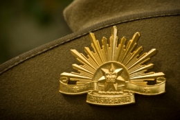 Anzac hat badge
