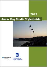 The Anzac Day Media Style Guide for 2013.