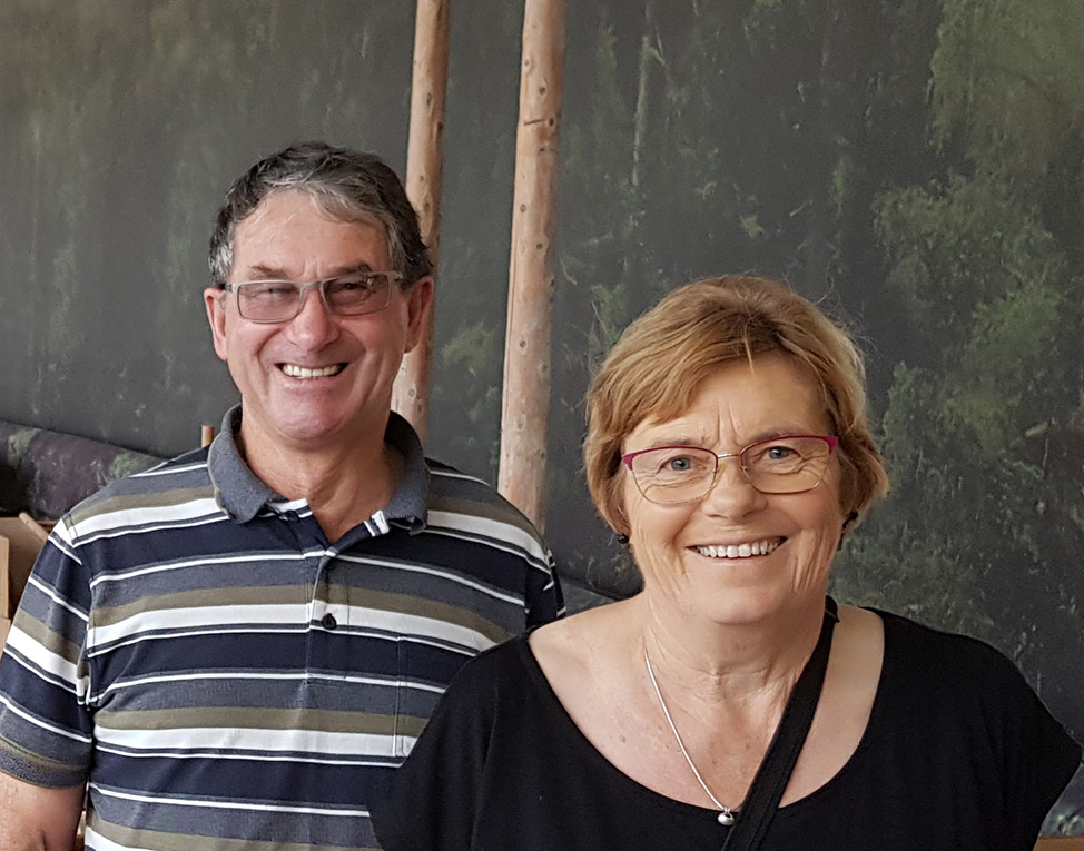 Glen and Joy Rowlands on their visit to Quebec, Canada, in 2019