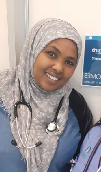 Nursing graduate Muslima Halkano