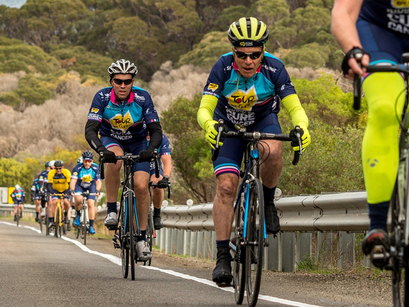 Tour de Cure cyclists