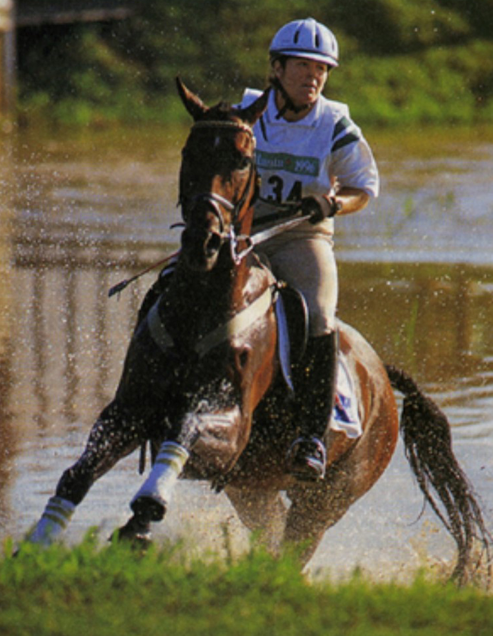 Wendy and horse, Sunburst, en route to Olympic Gold in Atlanta