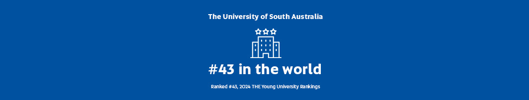 The University of South Australia #43 in the world