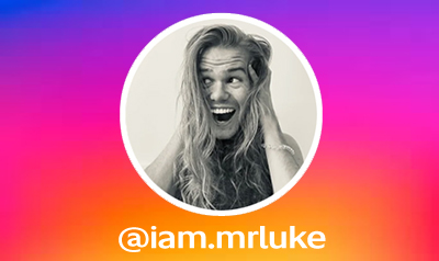 Mr Luke's instagram handle - @iam.mrluke