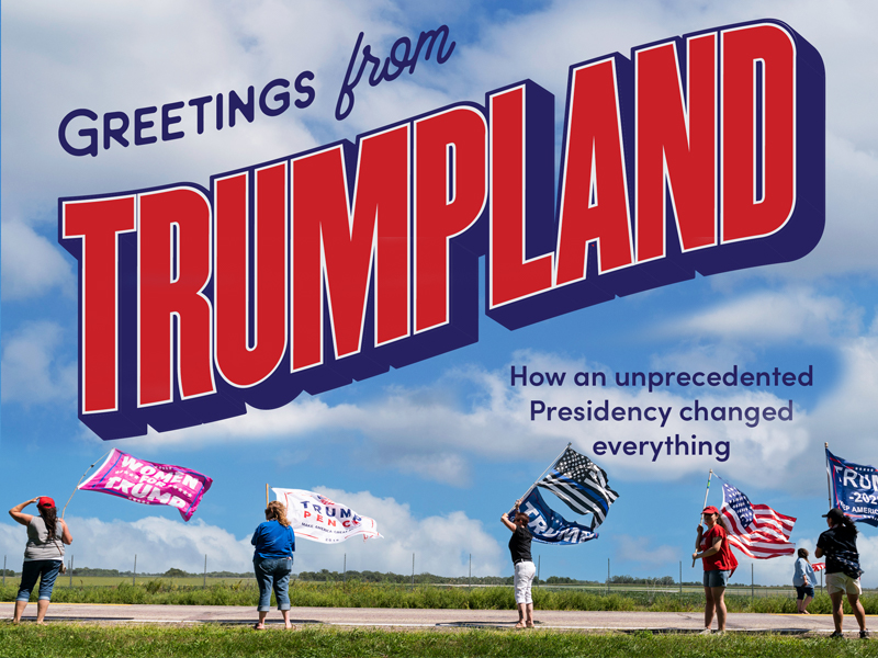 Cover of Greetings from Trumpland by former ABC News US Bureau Chief Zoe Daniel 