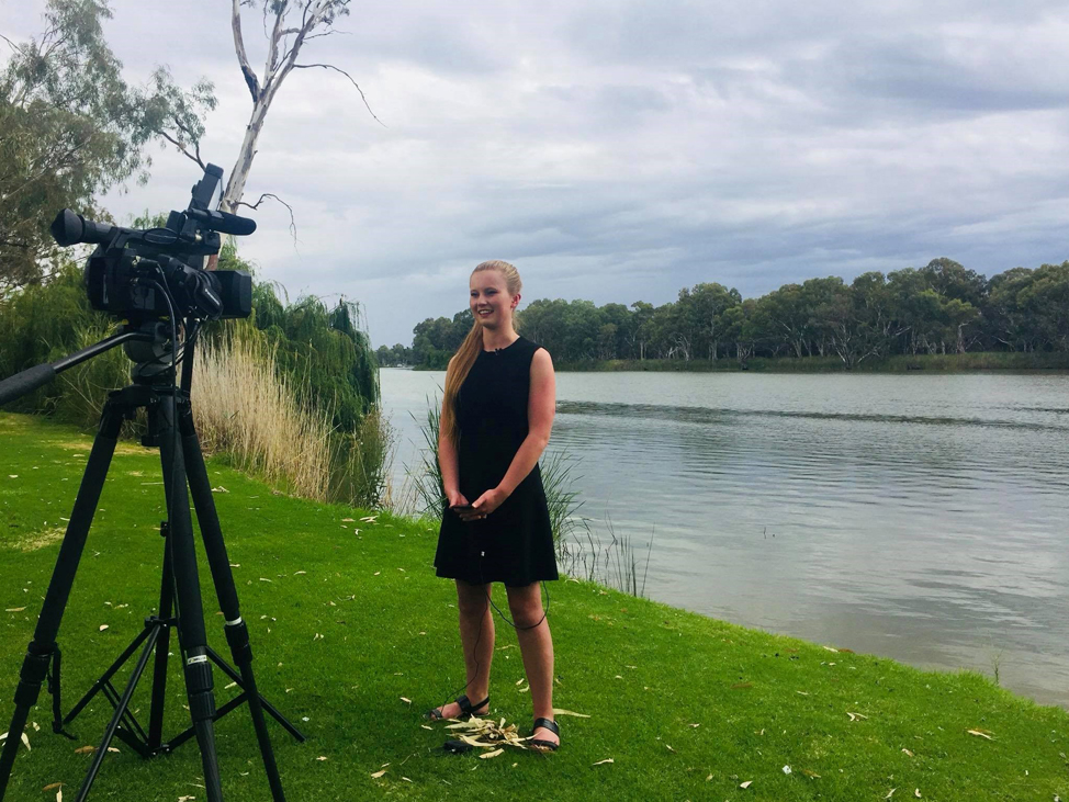 Brittany covering the news from SA’s Riverland