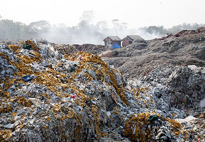 Photo credit: Brett Cole - Scrap leather waiting to be burned in furnaces in the  East Kolkata Wetlands, near the rural town of Bantala, Kolkata, India