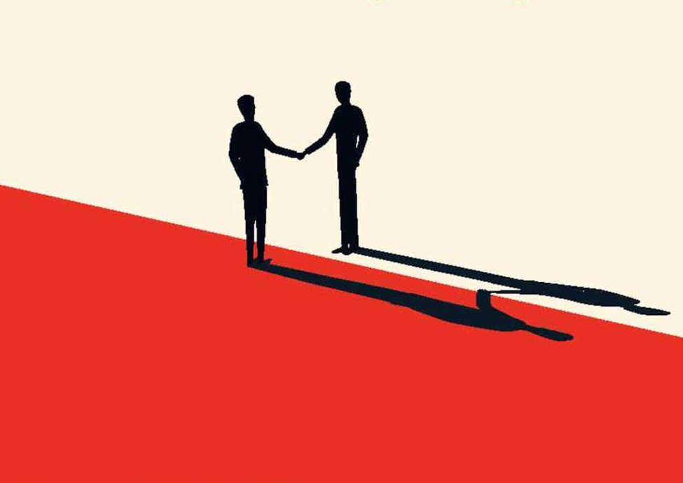good arguments book cover two people shaking hands