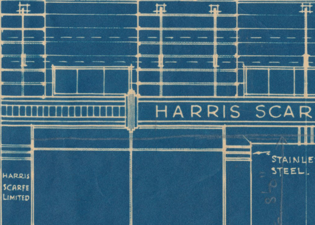 Harris Scarfe, Rundle Street, Adelaide, 1937, McMichael and Harris Architects, Architecture Museum, University of South Australia.