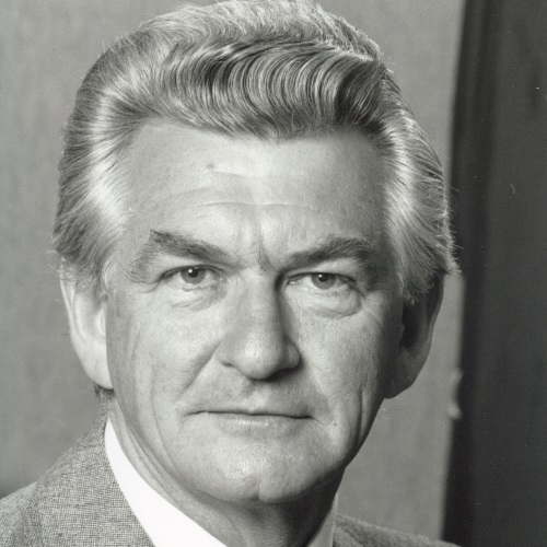 Image: Official portrait of Prime Minister, Bob Hawke, (RH24/F119/1, NAA: A6180 31/3/83/3), photograph courtesy of the National Archives of Australia (NAA A6180). 