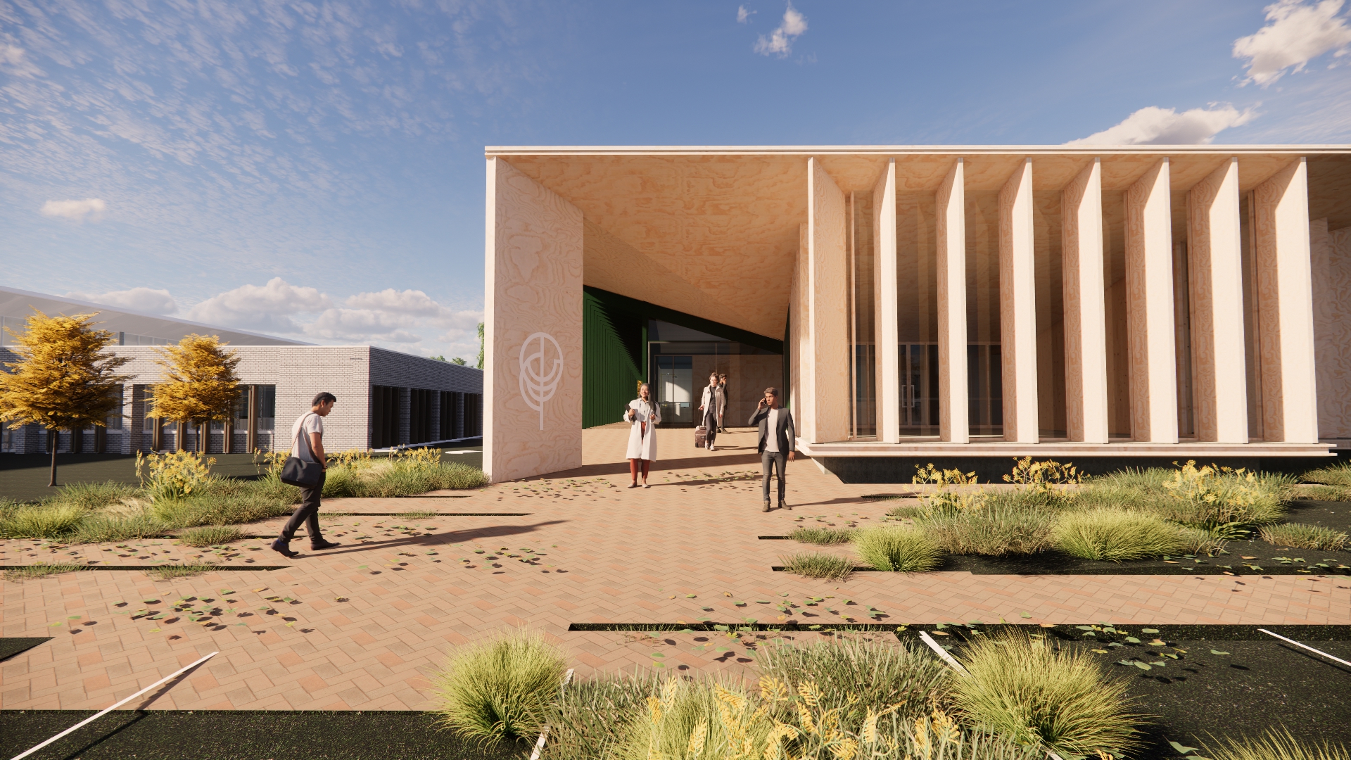 Artist impression of the Forestry Centre of Excellence