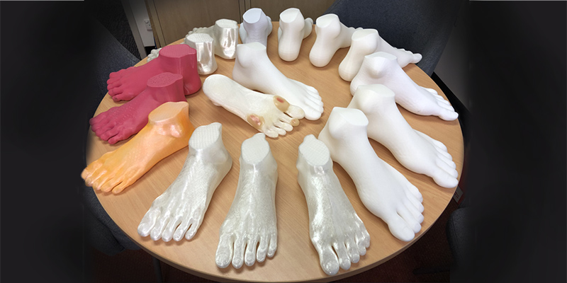 New 3D foot models will play an important part in teaching fourth-year podiatry students about how treat and manage high-risk foot conditions.