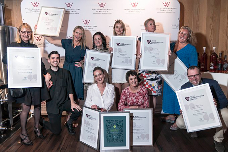 Wine communications awards. Photos courtesy Wine Communicators of Australia.