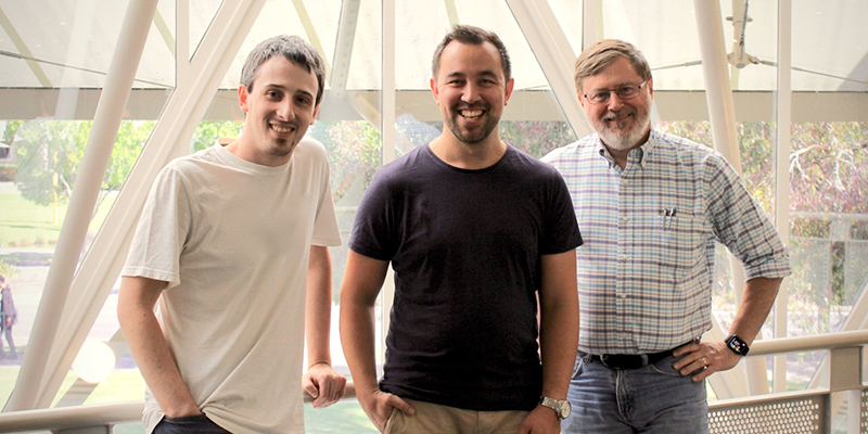 UniSA researchers Dr James Walsh, Dr Andrew Cunningham and Professor Bruce Thomas helped develop narrative visualisation technology which is now being taken to the commercial market by a spinout company.