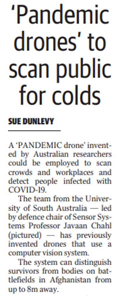 Unisa Working On Pandemic Drone To Detect Coronavirus University Of South Australia