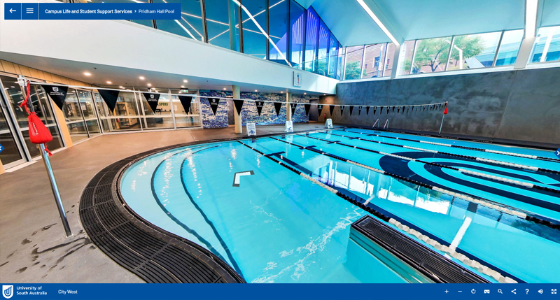 Virtual tour Pridham Hall pool