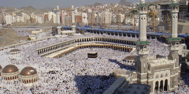 Hajj, the annual religious pilgrimage in Saudi Arabia, used as the basis for a study to accurately estimate crowd sizes.