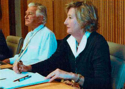 Bob Hawke and Jill Saunders
