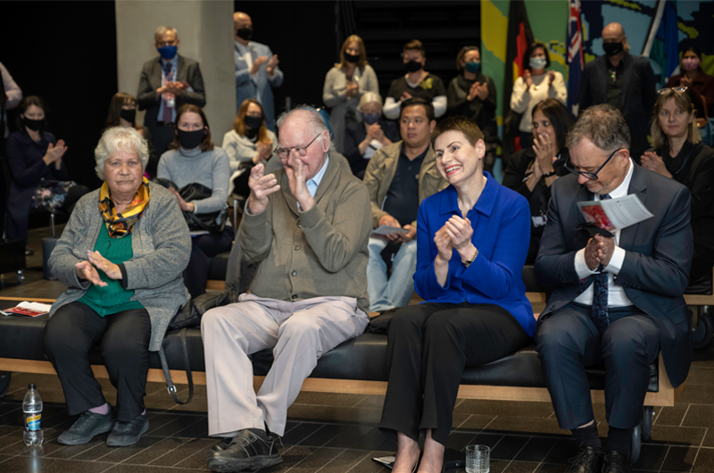 The Purkarninthi in Residence art installation was launched on 14 September in the Bradley Building.