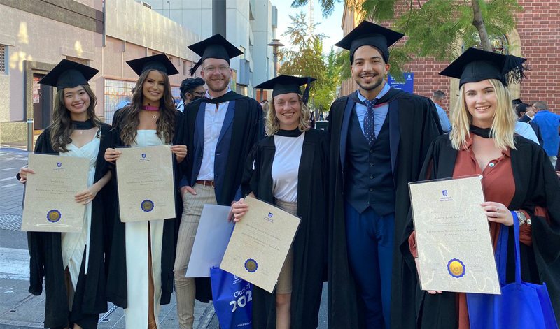 The chemistry honours cohort including three university medal winners. Photo by Associate Professor Sally Plush.