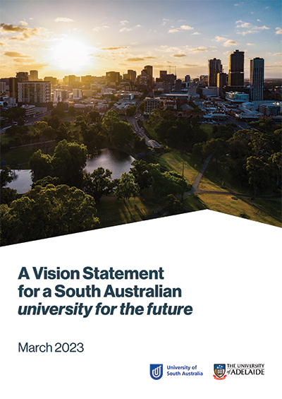 Cover of A vision statement for a South Australian university for the future