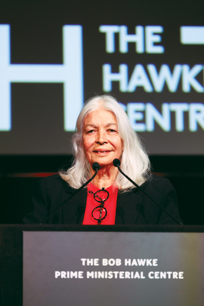 Professor Dr Marcia Langton AO delivered the 24th Annual Hawke Lecture, which is presented by The Bob Hawke Prime Ministerial Centre. Photo by Tony Lewis