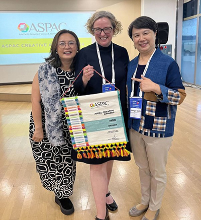 Dr Kristin Alford travelled to Gwacheon, South Korea, to accept the ASPAC award and participate in the three-day ASPAC Conference.